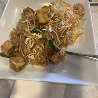 pad thai  at Salaya Plant-Based Kitchen in Los Angeles