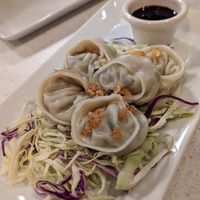 Steamed Dumplings at Salaya Plant-Based Kitchen in Los Angeles