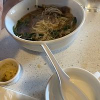 Beef Pho at Salaya Plant-Based Kitchen in Los Angeles
