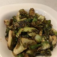 Brussels sprouts   at Salaya Plant-Based Kitchen in Los Angeles
