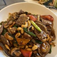 Spicy cashew entree   at Salaya in Los Angeles