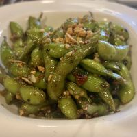 Spicy edamame  at Salaya in Los Angeles