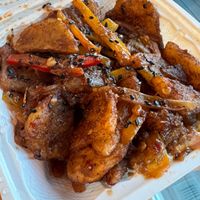 Chili-orange potatoes  at Neehee's in Canton