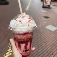 Strawberry milkshake   at YB by Yoghurt Barn in Eindhoven