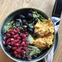 Salad was bad - rotten pomegranate   at YB by Yoghurt Barn in Eindhoven