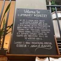   at Luminary Bakery in North West London