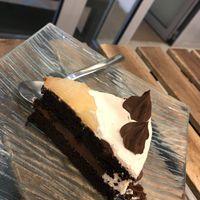 Cake at Loving Hut in Louvain-la-neuve