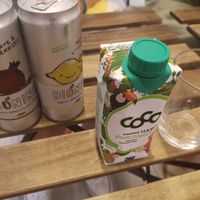 Drinks at Loving Hut in Louvain-la-neuve