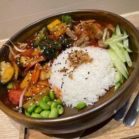 "Faux poulet" aigre doux  at Loving Hut in Louvain-la-neuve