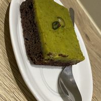 Brownie pistache  at Loving Hut in Louvain-la-neuve