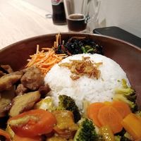 "canard" teriyaki at Loving Hut in Louvain-la-neuve