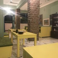 There is inside and outside seating  at Wannas Art Cafe in Luxor