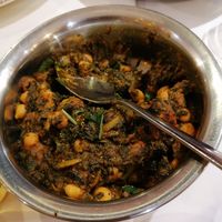 Chickpea, sweet potato and sag at Indus Express in Stourbridge