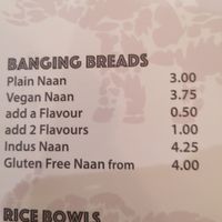 Bread at Indus Express in Stourbridge