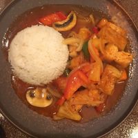 Sweet and sour tofu   at Little Elephant in Eastbourne