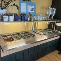 Self service   at Kasvis Keidas in Turku