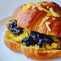 Scrambled tofu croissant  at W.H.I.P Patisserie in Inglewood