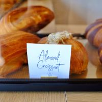 Almond croissant  at W.H.I.P Patisserie in Inglewood