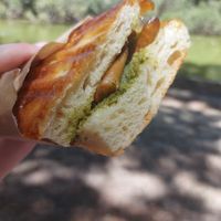 Pesto mushroom toastie at W.H.I.P Patisserie in Inglewood