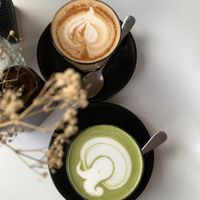 Matcha & Chai Latte  at Suka Espresso in Ubud