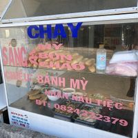Small street food stall at Huong Sen in Tam Ky