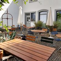 Courtyard at Weber's in Basel