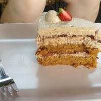 Chocolate and strawberry cake at Kavarnica CukrDoza - Maybe closed in Maribor