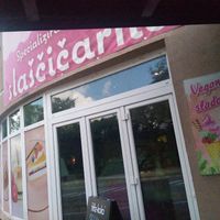 Outside of the cafe at Kavarnica CukrDoza - Maybe closed in Maribor