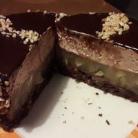 Mini gluten free chocolate pear cake at Kavarnica CukrDoza - Maybe closed in Maribor