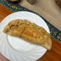 Empanada rellena de soya texturizada at Govinda Gopal - Govindas  in Quito