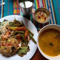 $3.25 lunch menu at Govinda Gopal - Govindas  in Quito