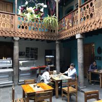 The patio at Govinda Gopal - Govindas  in Quito