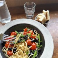 Soaking up the juice in the end with toasted bread was so tasty   at Pasta Studio Jeju in Seogwipo