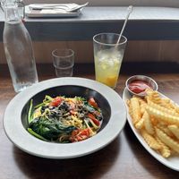 Loved the oil pasta and fries! The owner is so so nice and friendly and he communicates in English perfectly! 100% recommend !  at Pasta Studio Jeju in Seogwipo