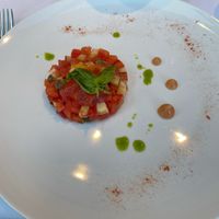 starter for dinner at Paradiso Pure Living Vegan Hotel in Kastelruth