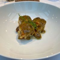 starter: bean tempeh with delicious sauce (dinner) at Paradiso Pure Living Vegan Hotel in Kastelruth