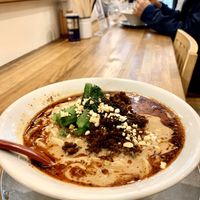 Their only vegan option as of Dec. 2019 - a vegan tantan ramen. It is very, very good   at Menya Shichisai in Tokyo