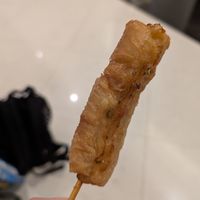 Plant based seafood fritter at Shou Yi Fried Fritters in Central Singapore