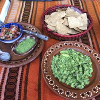 Chips and guacamole  at Colores Y Sabores in Cozumel