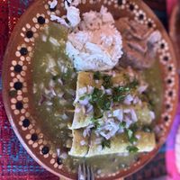 Vegan enchilada #Veganuary at Colores Y Sabores in Cozumel
