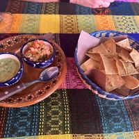 Salsa and chips #Veganuary at Colores Y Sabores in Cozumel