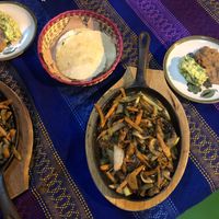 Vegan fajitas!  at Colores Y Sabores in Cozumel