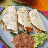 Vegetarian quesadillas  at Colores Y Sabores in Cozumel