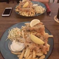 Vegan fish & chips at The Kings Arms in Nuremberg