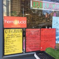 Outside at Creative Health Food Store in New York City