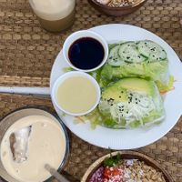Iced coffee with almond milk ☺️ everything is very 🤤 yum and fresh   at Tropic Bowl in Las Terrenas