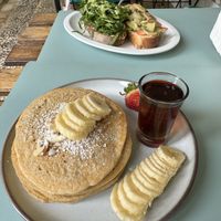 Pancakes y tostadas   at Tropic Bowl in Las Terrenas