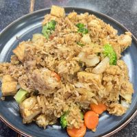 Vegan fried rice with tofu  at Thian's Thai Fusion in Ocean Shores