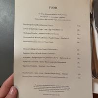 Menu september 2025 (v = vegan)  at Neue Taverne in Zurich