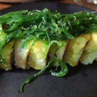 Vegan sushi roll at Hamachi in Cartagena